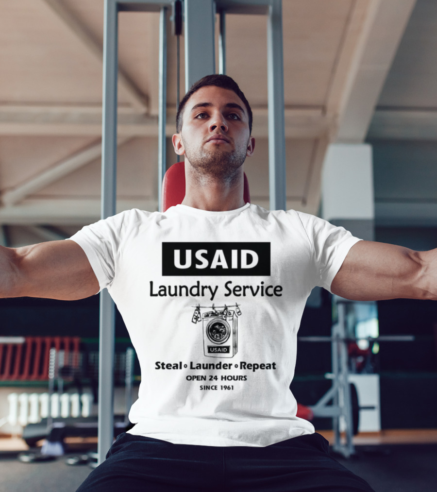 Usaid Laundry Service Steal Launder Repeat Since 1492 T-Shirt