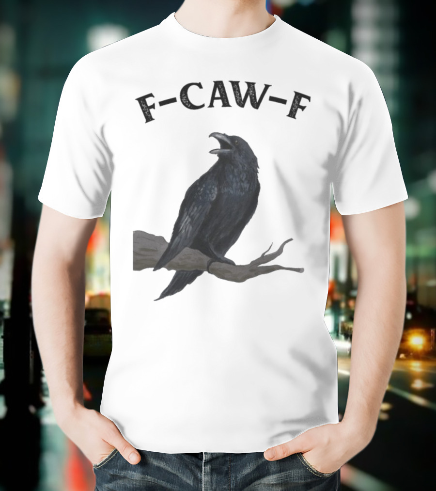 F-CAW-F Raven Bird Crowd T-Shirt