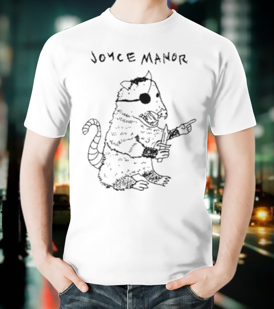 Joyce Manor Opossum With Eyepatch And Knife T-Shirt