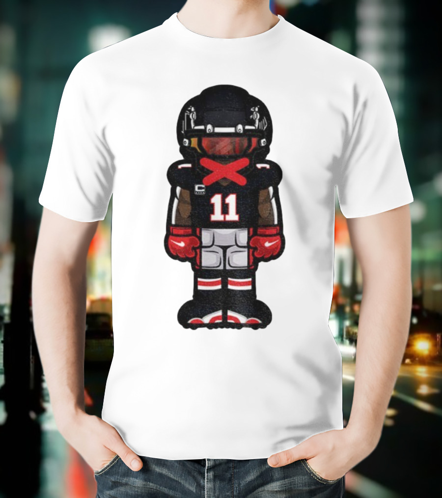Julio Jones Cartoon Atlanta Falcons NFL 2025 T-Shirt