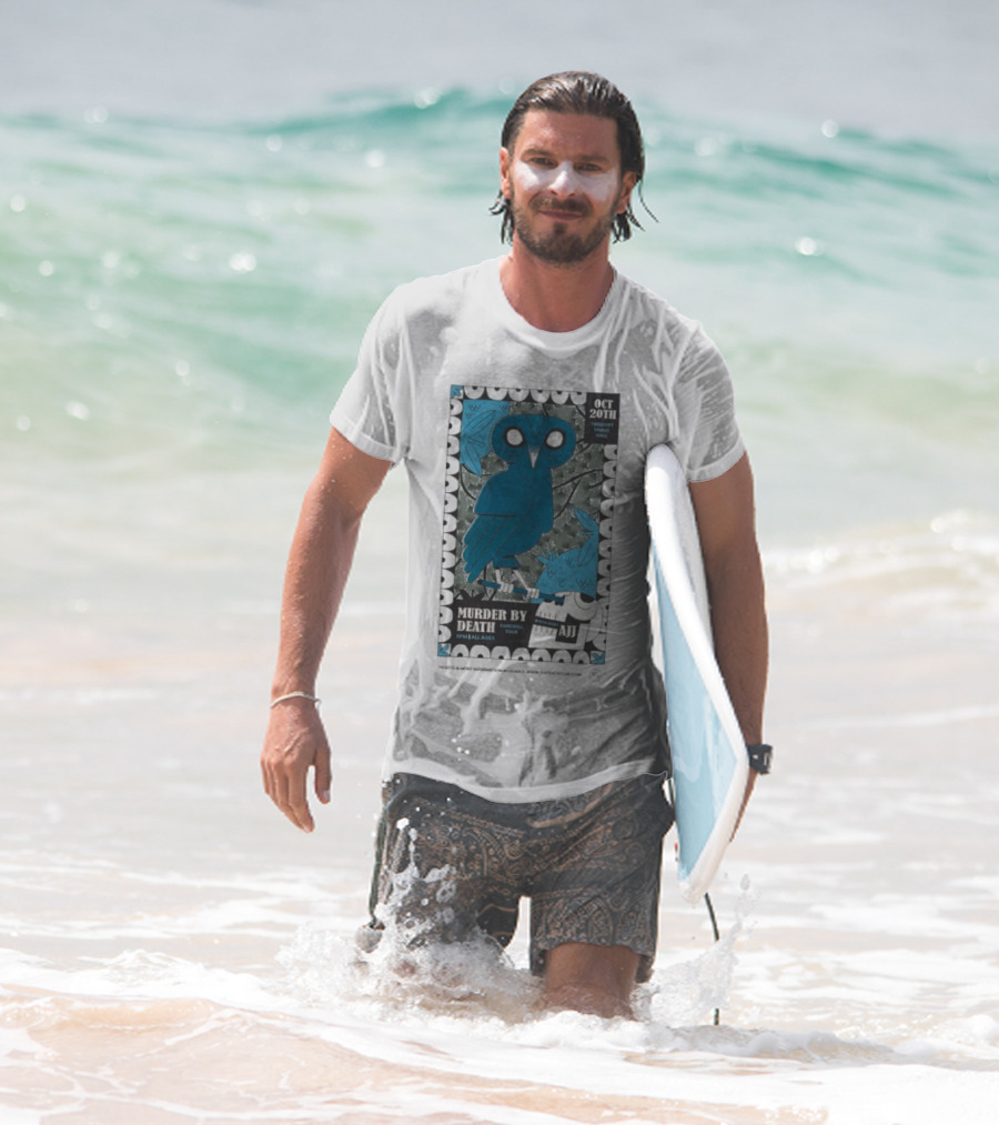 Murder By Death Farewell Tour Treefort Music Hall Boise October 20th AJJ Special Guest Owl Art T-Shirt