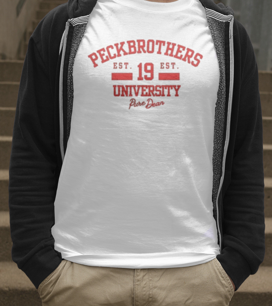 Peck Brothers University Est 19 Pure Dean T-Shirt