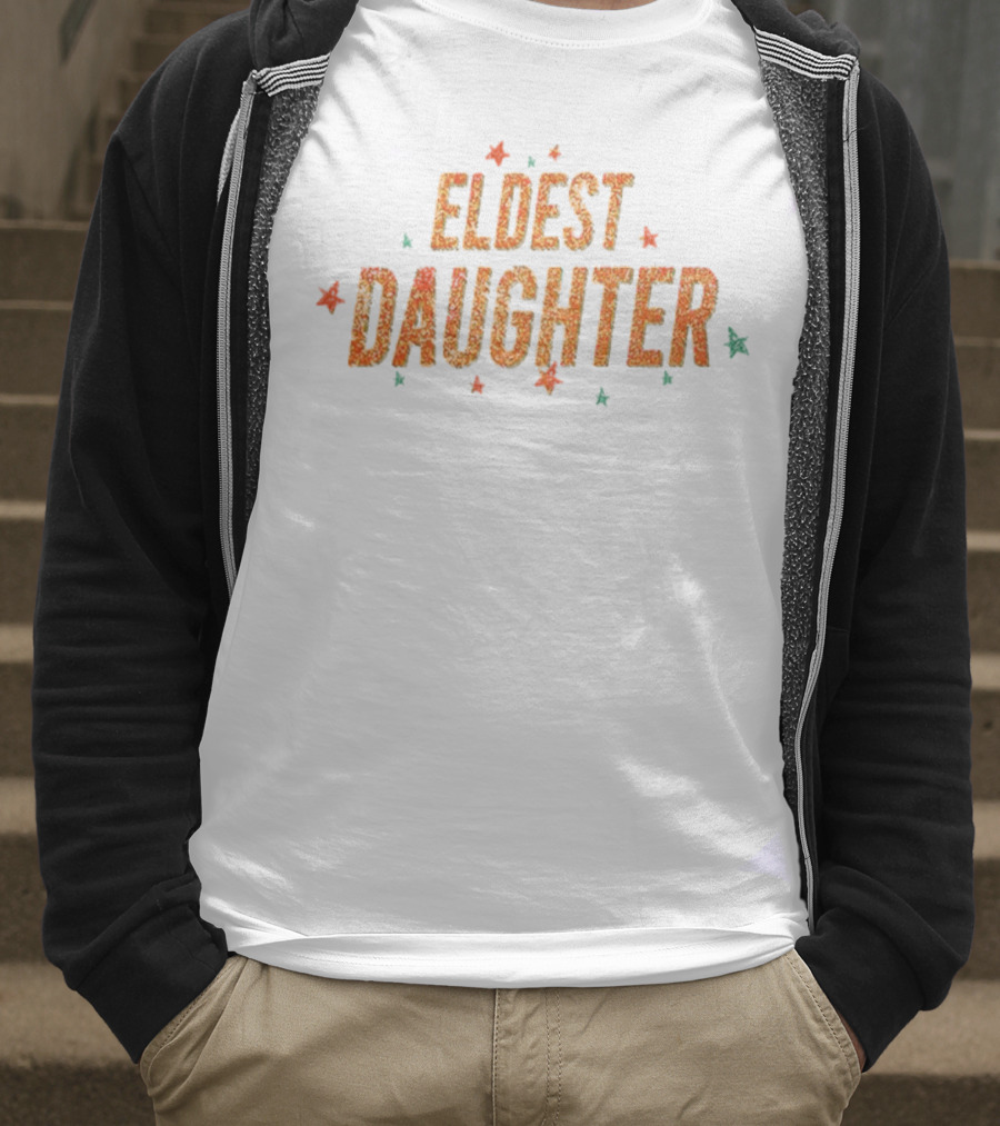 Eldest Daughter Glitter Stars Vintage Style T-Shirt