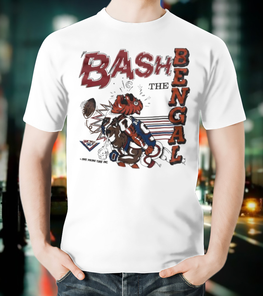 Bash The Bengal Football Rivalry Action T-Shirt