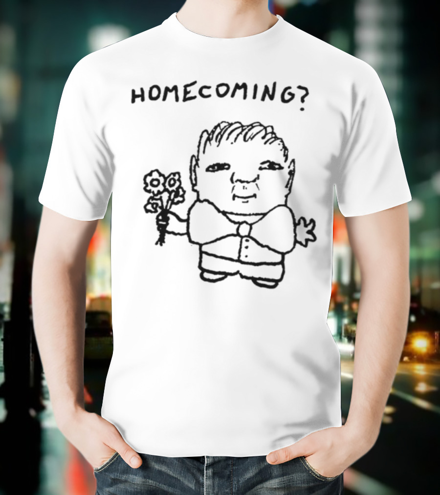 Goobsmooch Homecoming? Cute Doodle Character With Bouquet T-Shirt