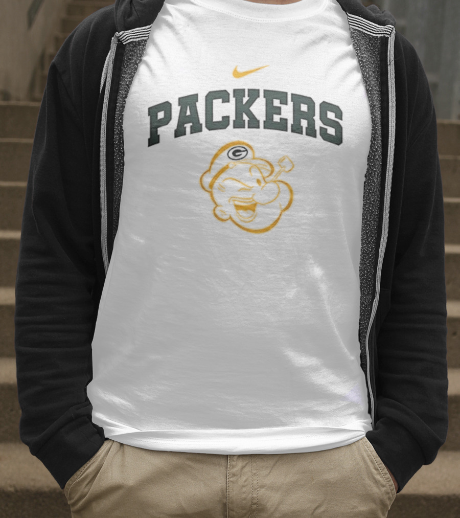 Green Bay Packers Nike Popeye I Yam What I Yam T-Shirt