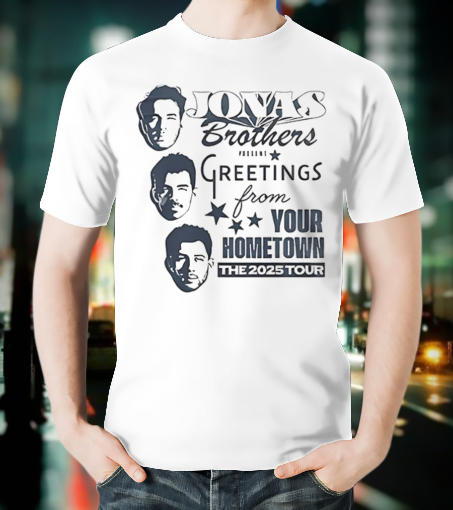 Jonas Brothers Greetings From Your Hometown The 2025 Tour T-Shirt