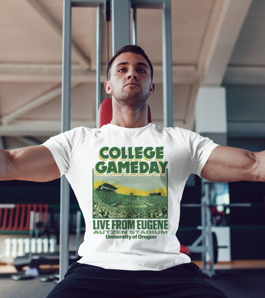College GameDay Live From Eugene Autzen Stadium University Of Oregon T-Shirt