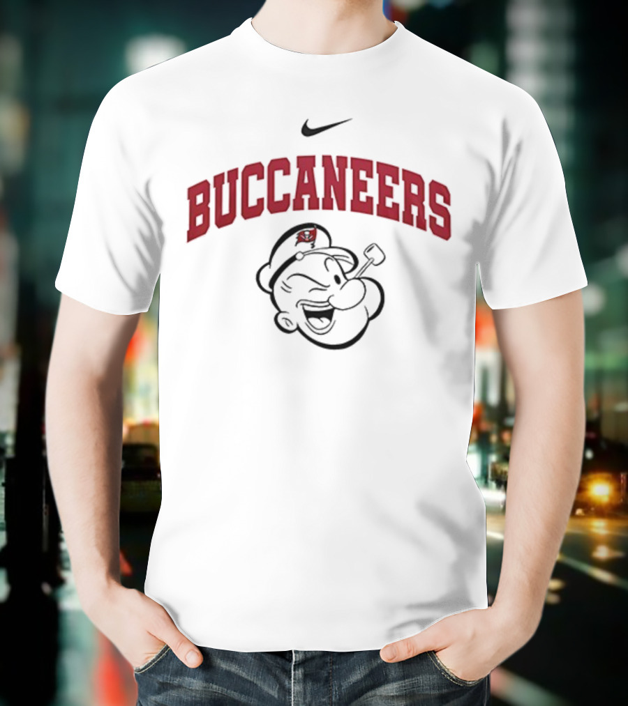 Tampa Bay Buccaneers Buccaneers Popeye I Yam What I Yam Nike T-Shirt