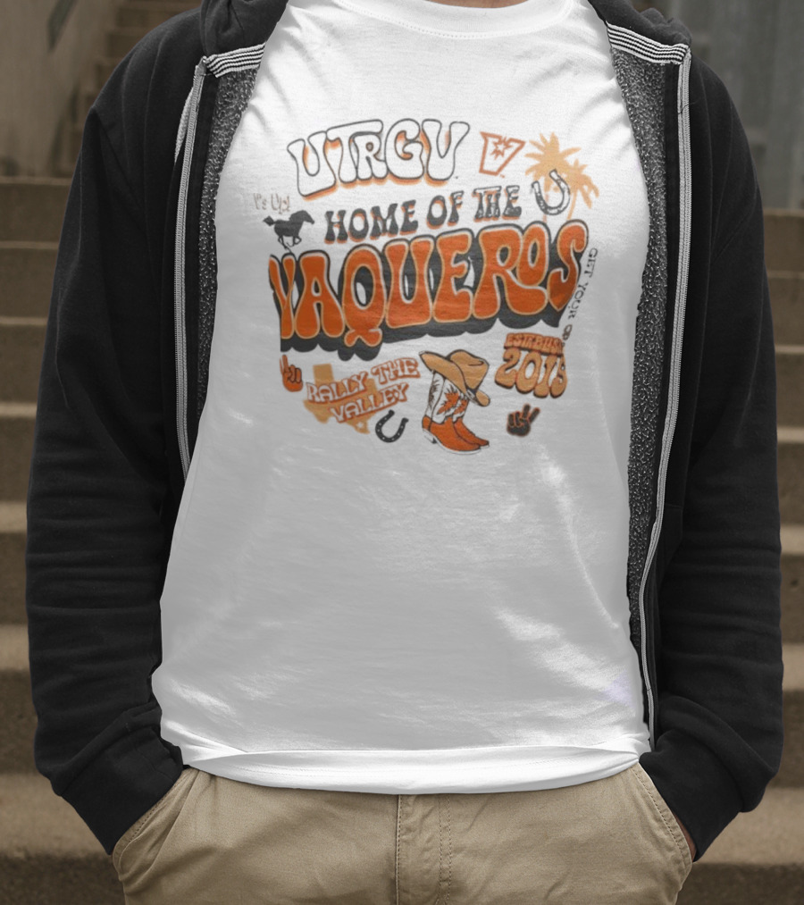 UTRGV Vaqueros V’s Up Home Of The Vaqueros Established 2015 T-Shirt
