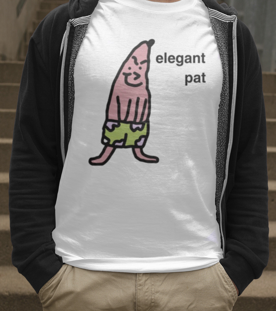 Elegant Pat Character Green Shorts Pose T-Shirt