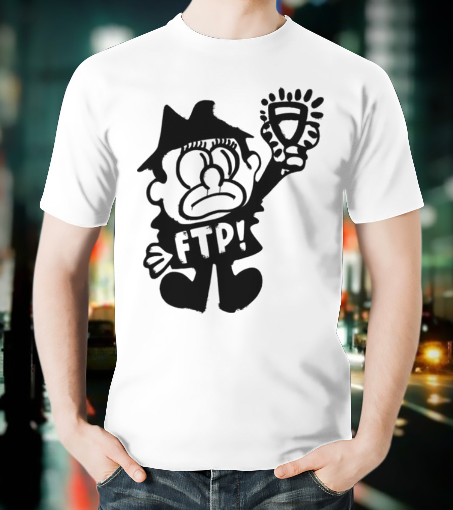 Ftp Slawn Character Holding Light Bulb T-Shirt