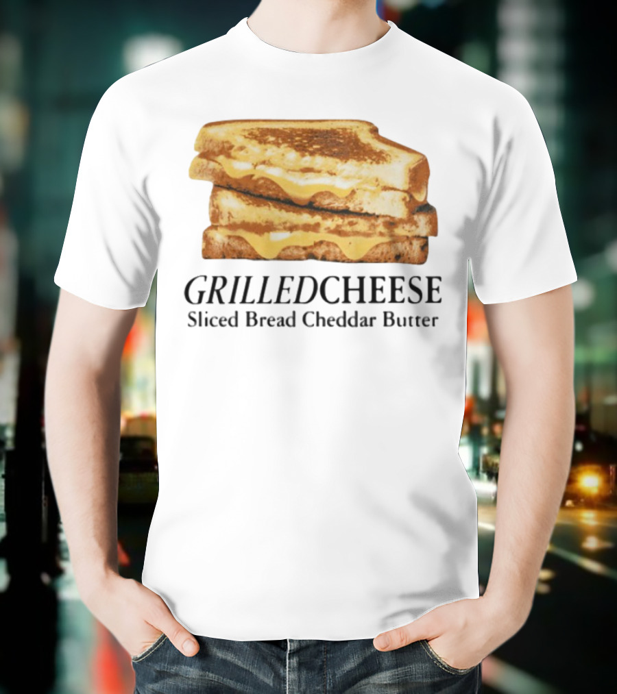 Grilled Cheese Sliced Bread Cheddar Butter Stack T-Shirt