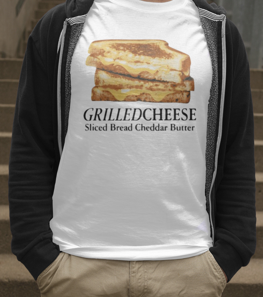 Grilled Cheese Sliced Bread Cheddar Butter Stack T-Shirt