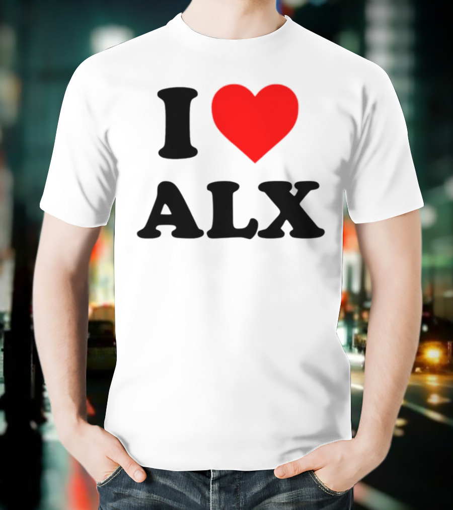I Love ALX Red Heart Emblem T-Shirt