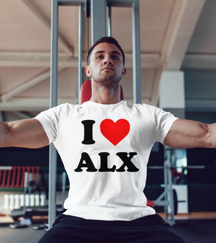 I Love ALX Red Heart Emblem T-Shirt