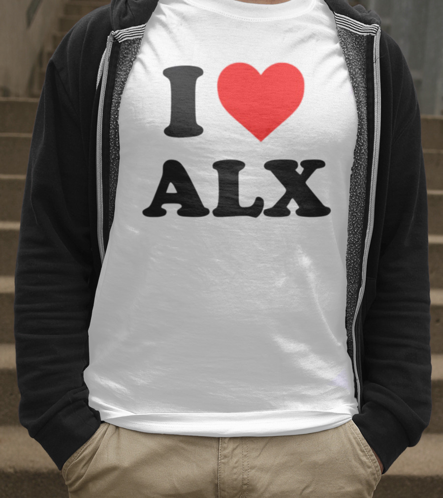I Love ALX Red Heart Emblem T-Shirt