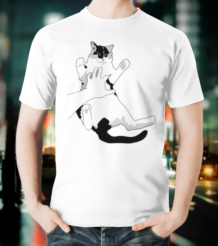 MK Belly Rub Cat Paws Cute Playful Kitten T-Shirt