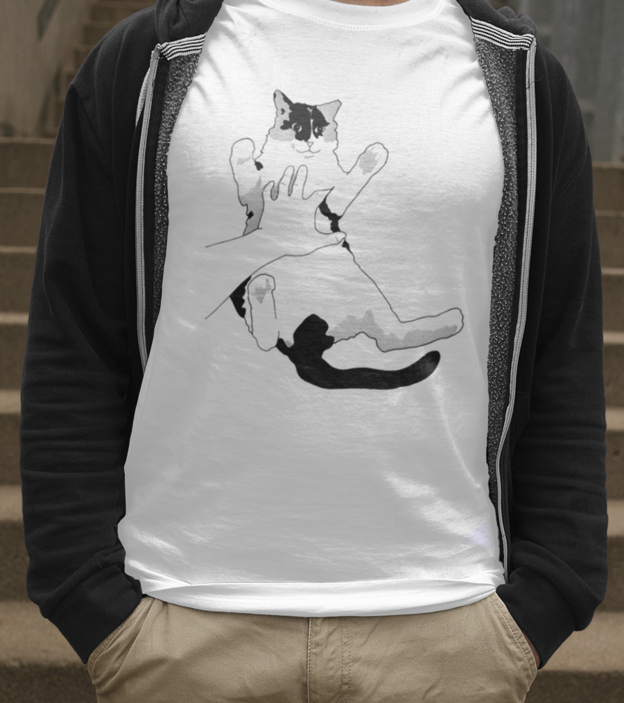 MK Belly Rub Cat Paws Cute Playful Kitten T-Shirt