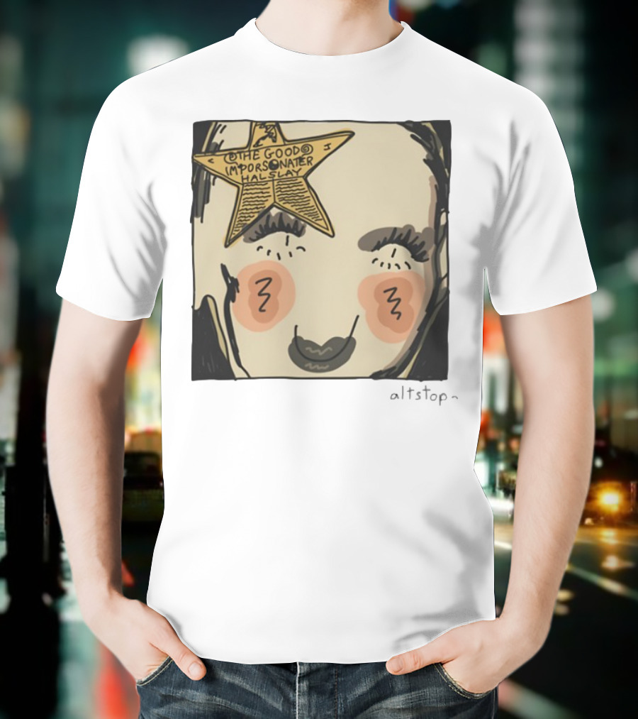 The Good Impersonator Halsey Altstop Star Face Sketch T-Shirt