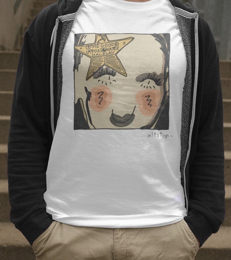 The Good Impersonator Halsey Altstop Star Face Sketch T-Shirt