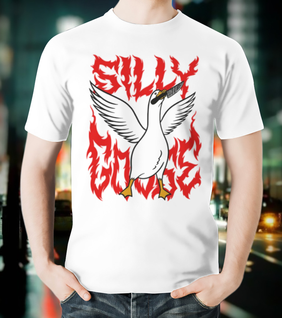 Silly Goose Tragic Girls Flame Style T-Shirt