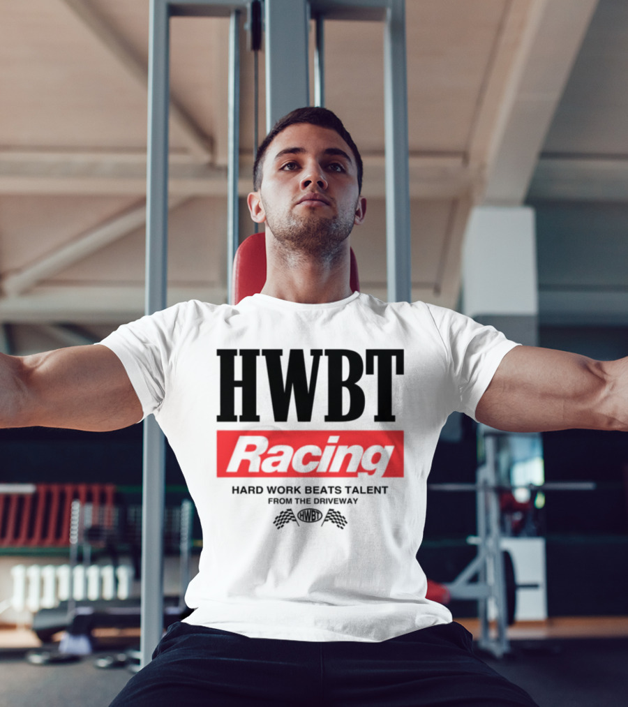 HWBT Racing Hard Work Beats Talent From The Driveway Smoke T-Shirt