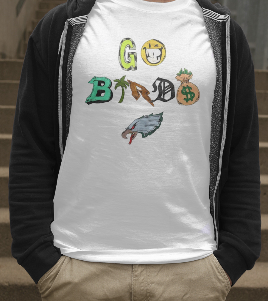 Philadelphia Eagles 2025 Go Birds NFL Football Fan Graphic T-Shirt