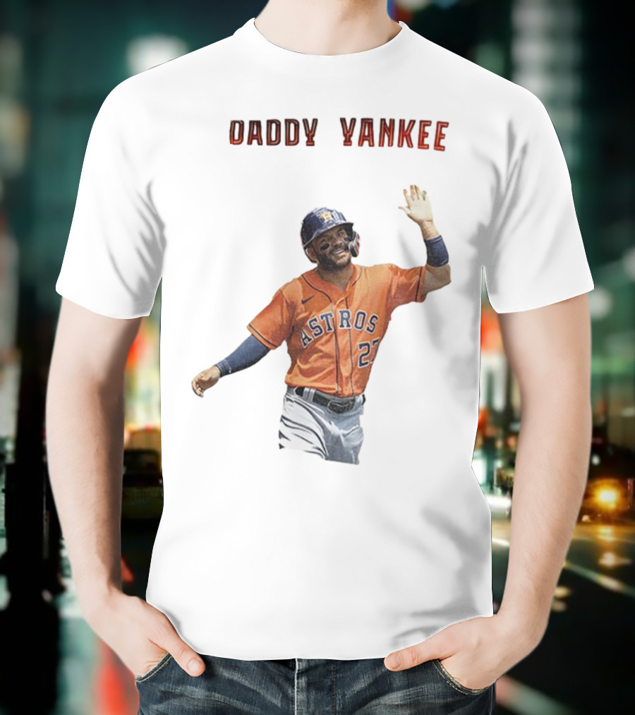 Daddy Yankee Jose Altuve Houston Astros Baseball Star T-Shirt