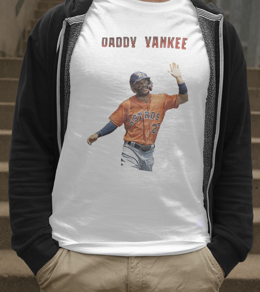 Daddy Yankee Jose Altuve Houston Astros Baseball Star T-Shirt