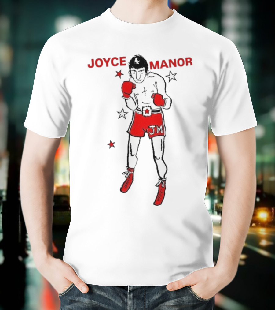 Joyce Manor JM Boxer With Red Gloves And Stars T-Shirt