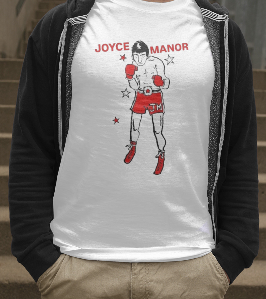 Joyce Manor JM Boxer With Red Gloves And Stars T-Shirt