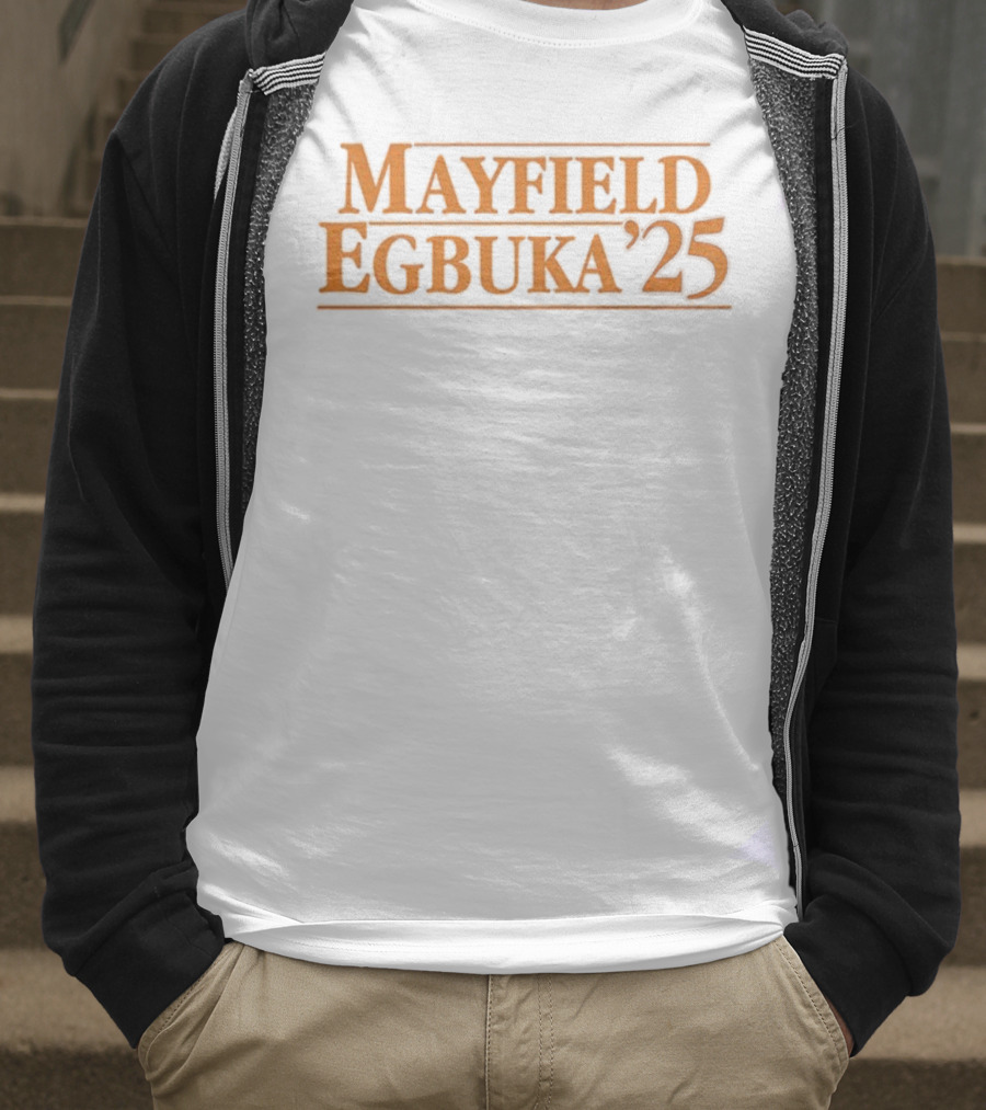 Mayfield Egbuka ’25 Baker Mayfield Emeka Egbuka Tampa Bay Buccaneers NFL 2025 T-Shirt