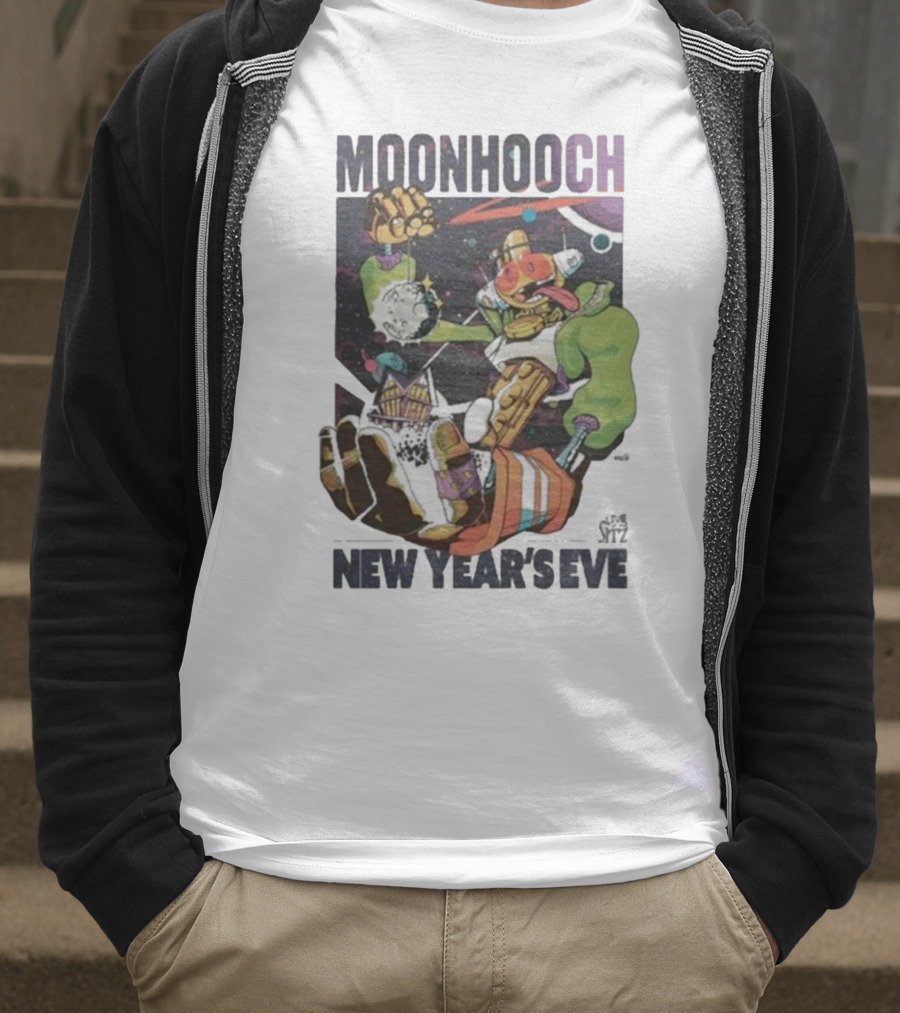 Moon Hooch New Year’s Eve 2025 Space Robot Adventure At The Sitz T-Shirt