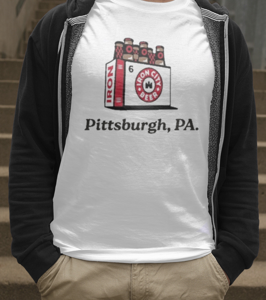 Pittsburgh PA Iron City Beer 6 Pack T-Shirt