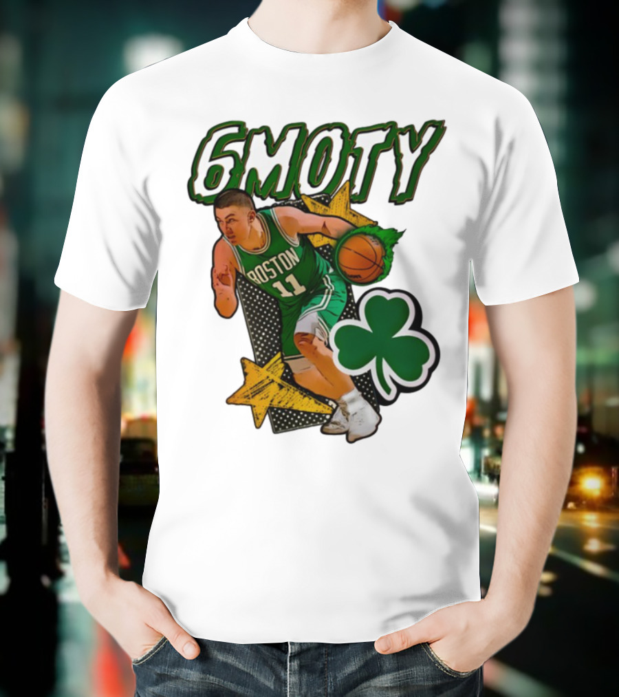 6Moty Boston Celtics Basketball Player Clover Stars T-Shirt