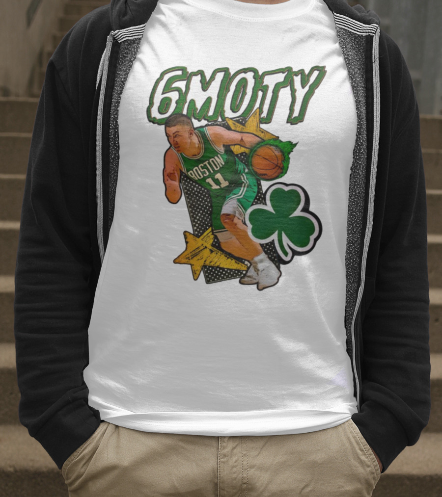 6Moty Boston Celtics Basketball Player Clover Stars T-Shirt