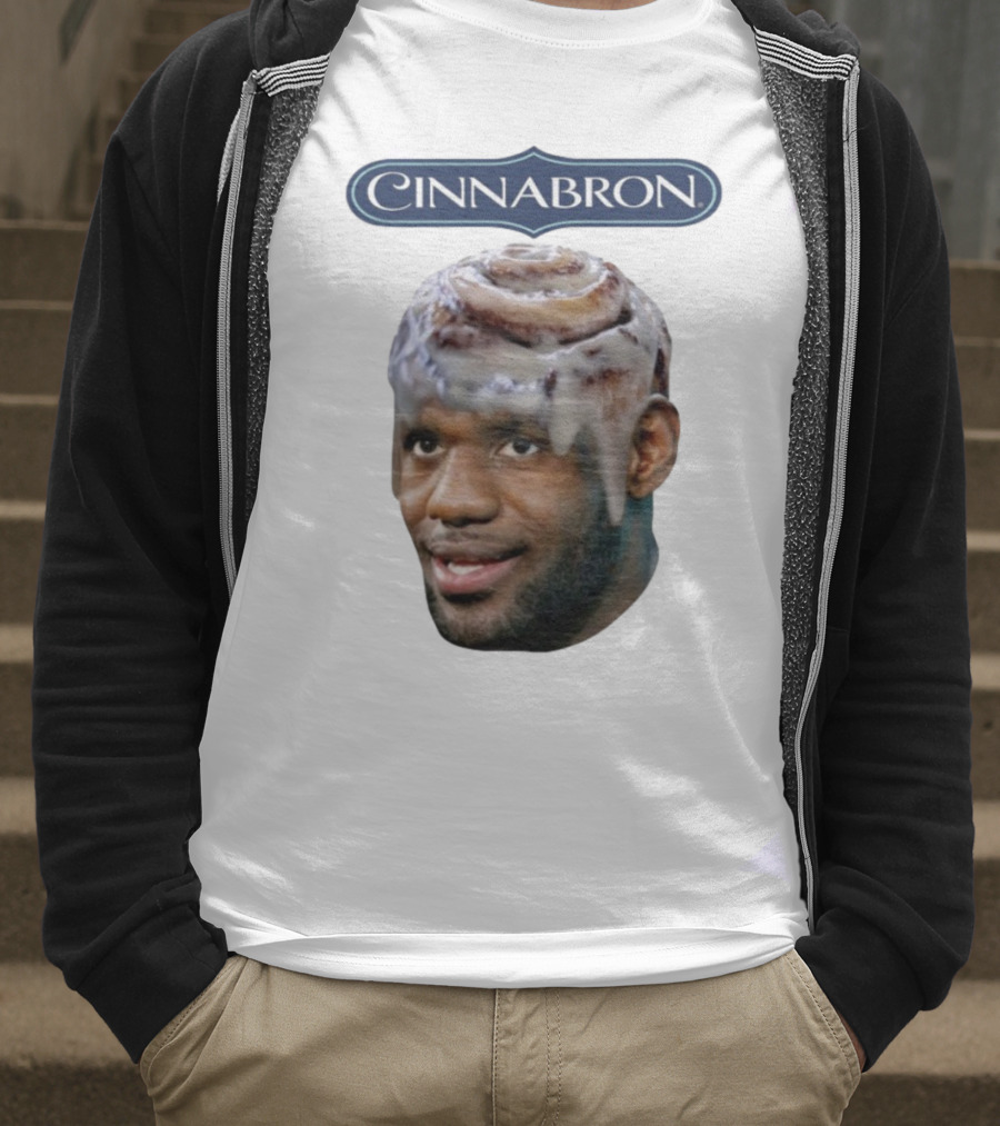 Cinnabron Cinnamon Roll Head Basketball Mashup T-Shirt
