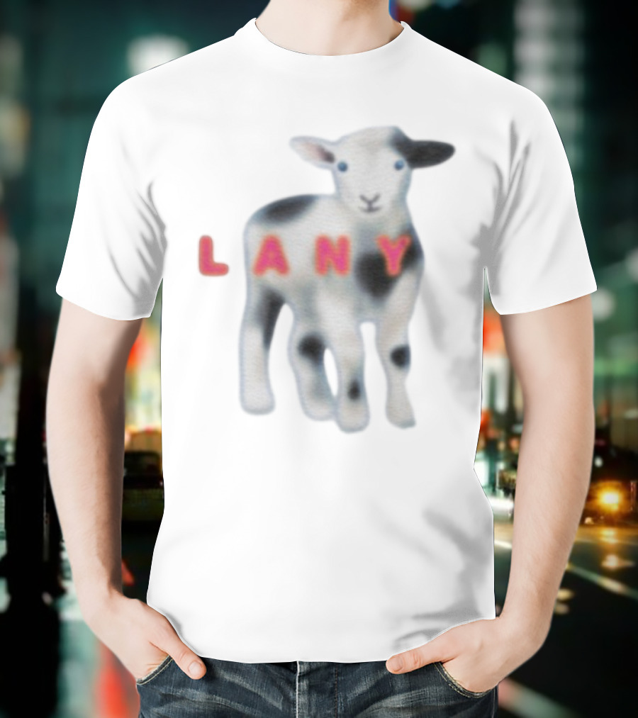 Lany Lamb Cute Animal Design T-Shirt