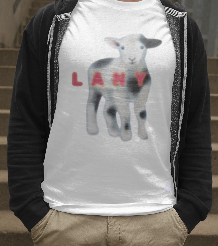 Lany Lamb Cute Animal Design T-Shirt