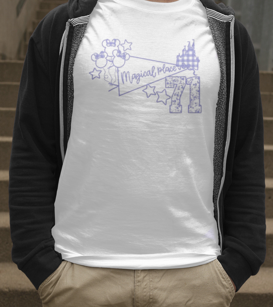 Magical Place Balloons Castle Stars Seventy-One T-Shirt