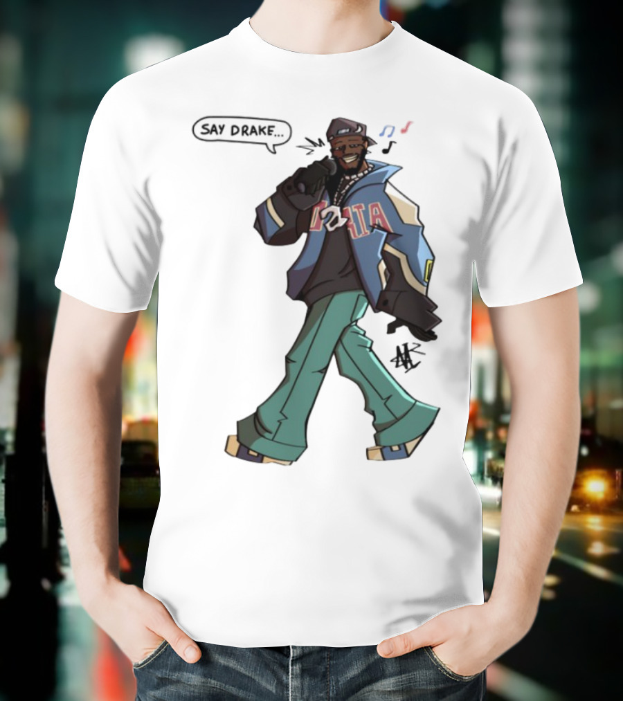 Windandsea Kendrick Lamar Say Drake Illustration T-Shirt