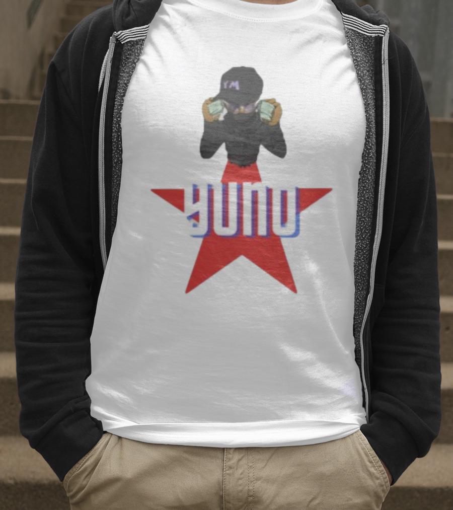 Yuno Holding Money Icon On Red Star T-Shirt