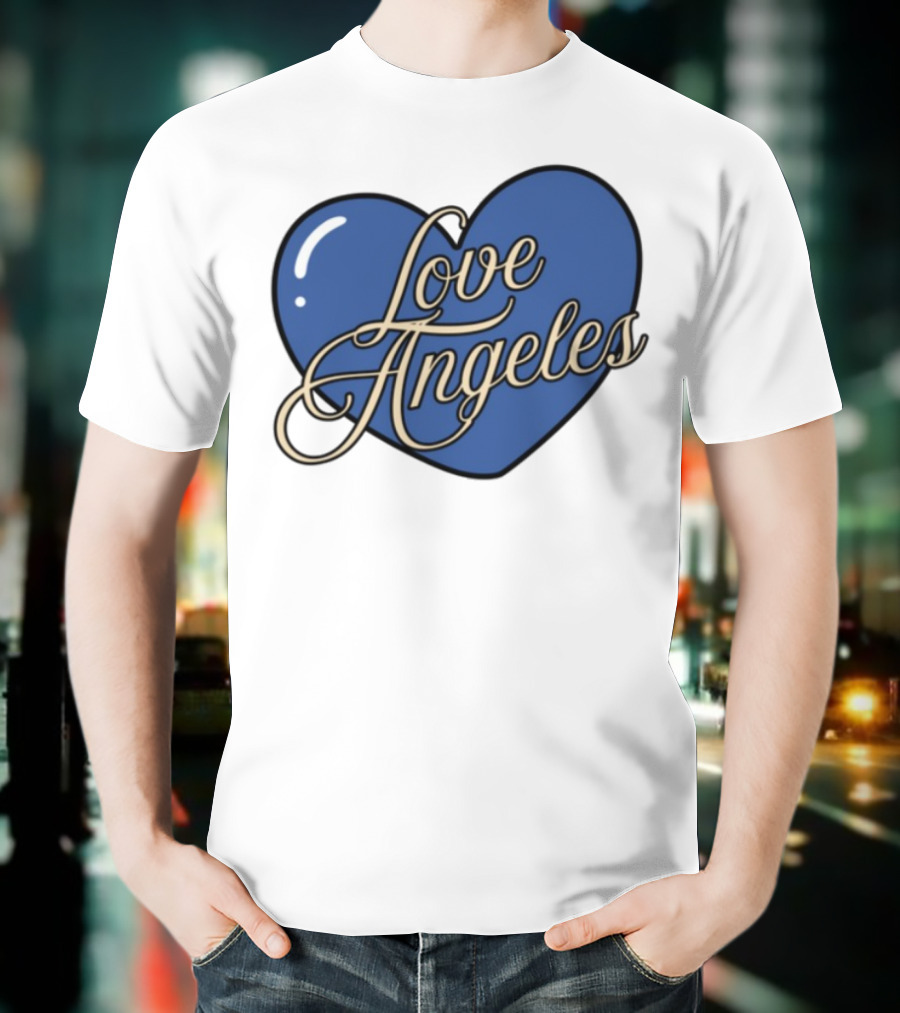 Bffs & Babes Love Angeles Heart Design T-Shirt