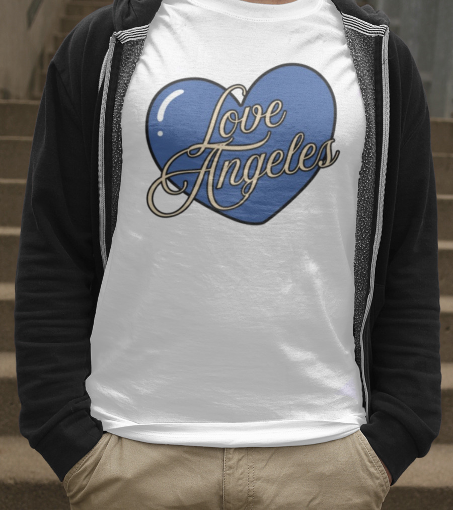 Bffs & Babes Love Angeles Heart Design T-Shirt