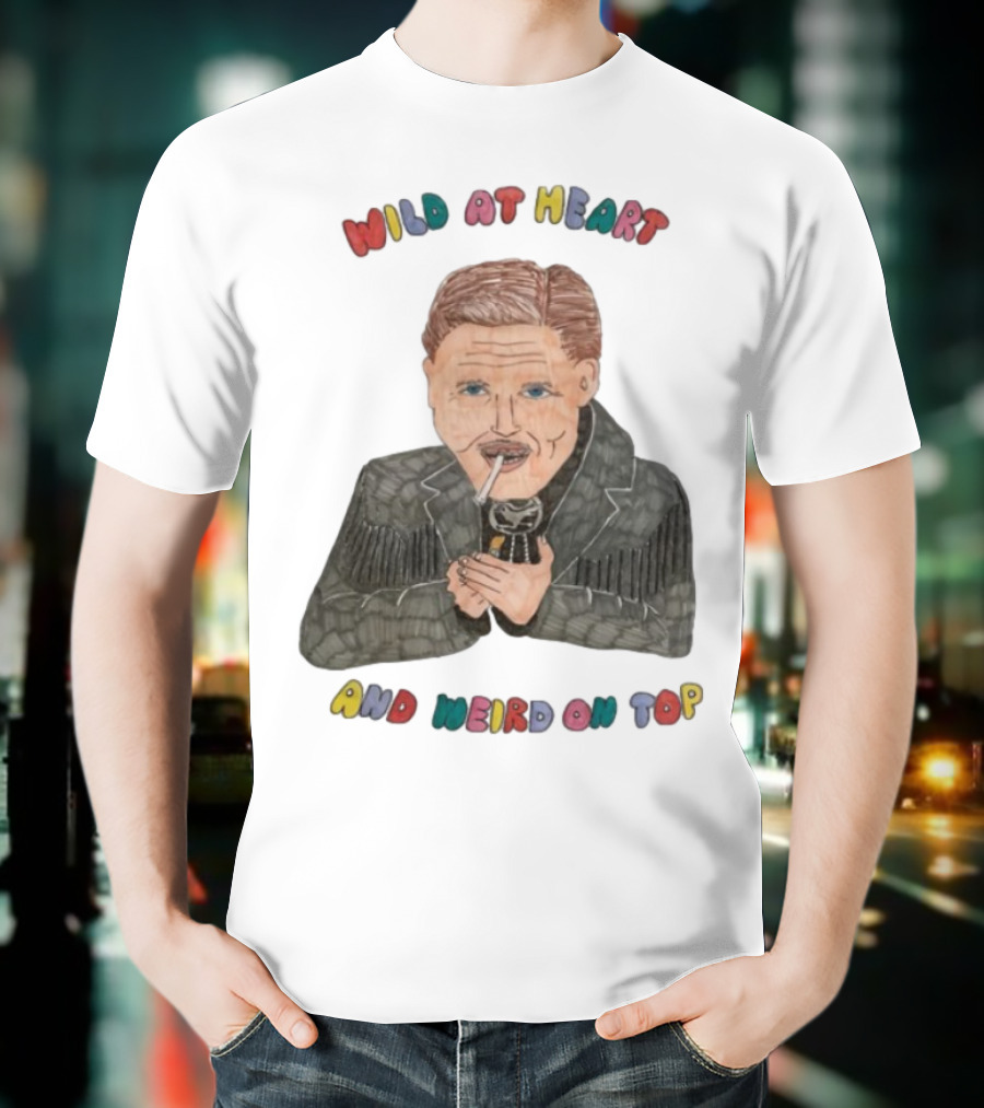 David Lynch Wild At Heart And Weird On Top Smoking Character Illustration T-Shirt