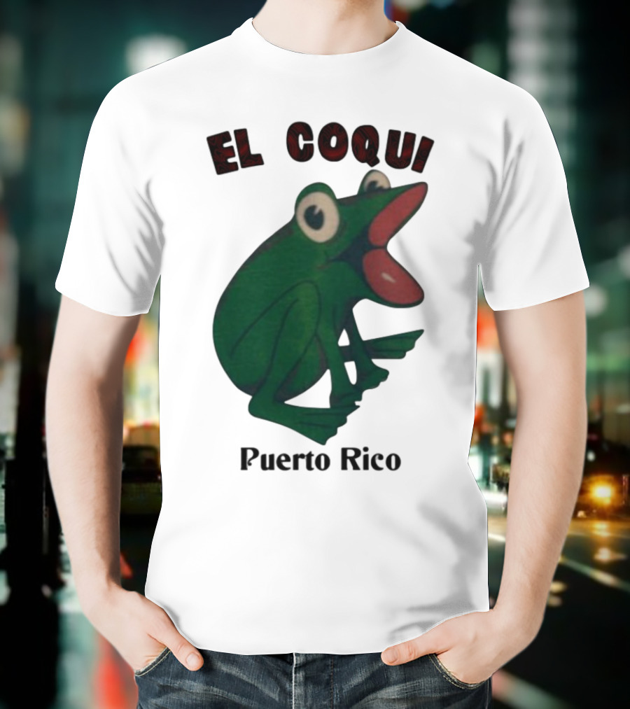 El Coqui Frog Puerto Rico Cultural Icon T-Shirt