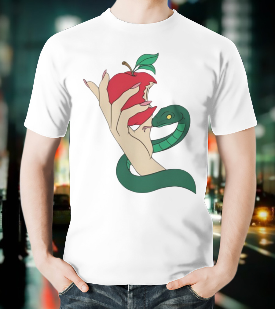 Eve Was Framed Ewf Colorful Snake And Apple T-Shirt