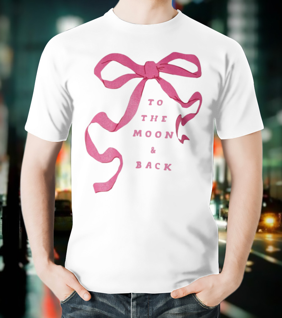 To The Moon And Back Pink Ribbon T-Shirt