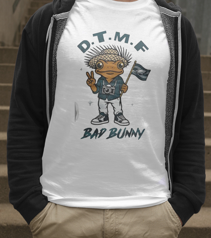 D.T.M.F Bad Bunny Philadelphia Eagles NFL Football T-Shirt